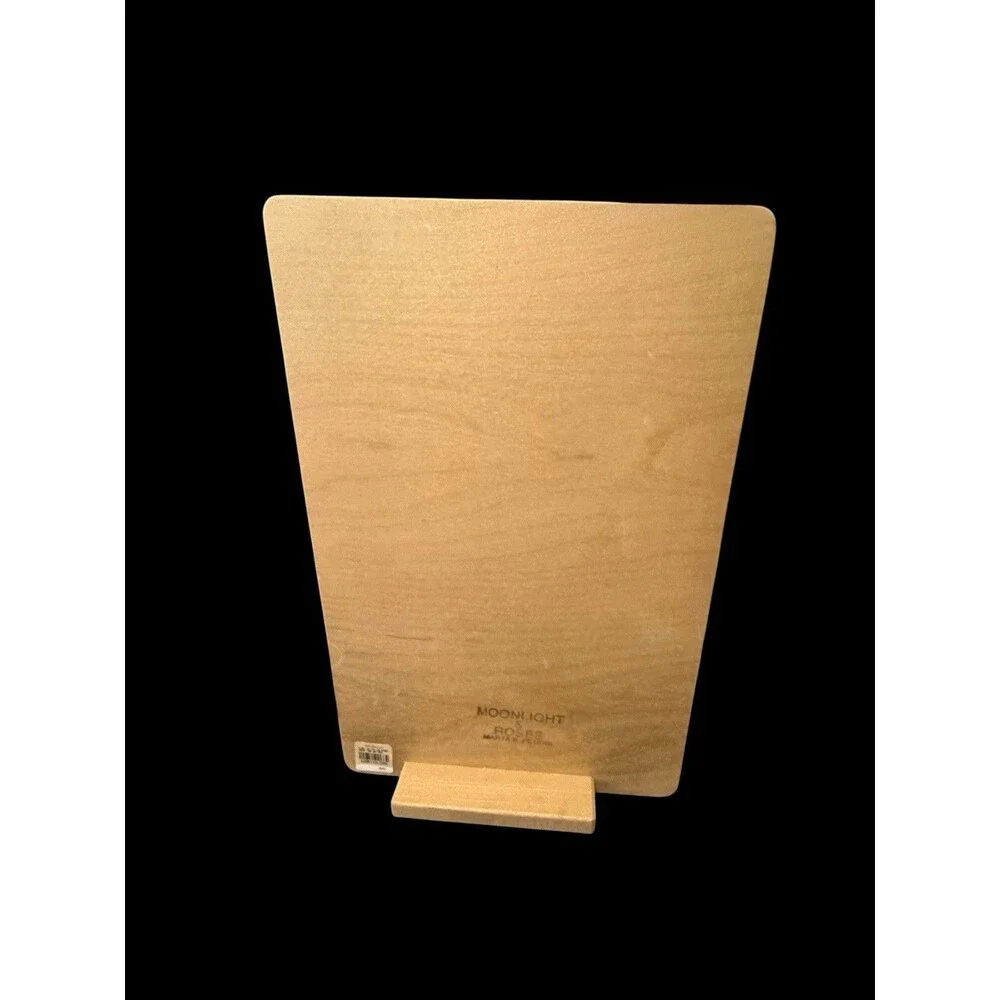 Moonlight & Roses Marta E. Peters Thanksgiving Day Wood Standing Picture